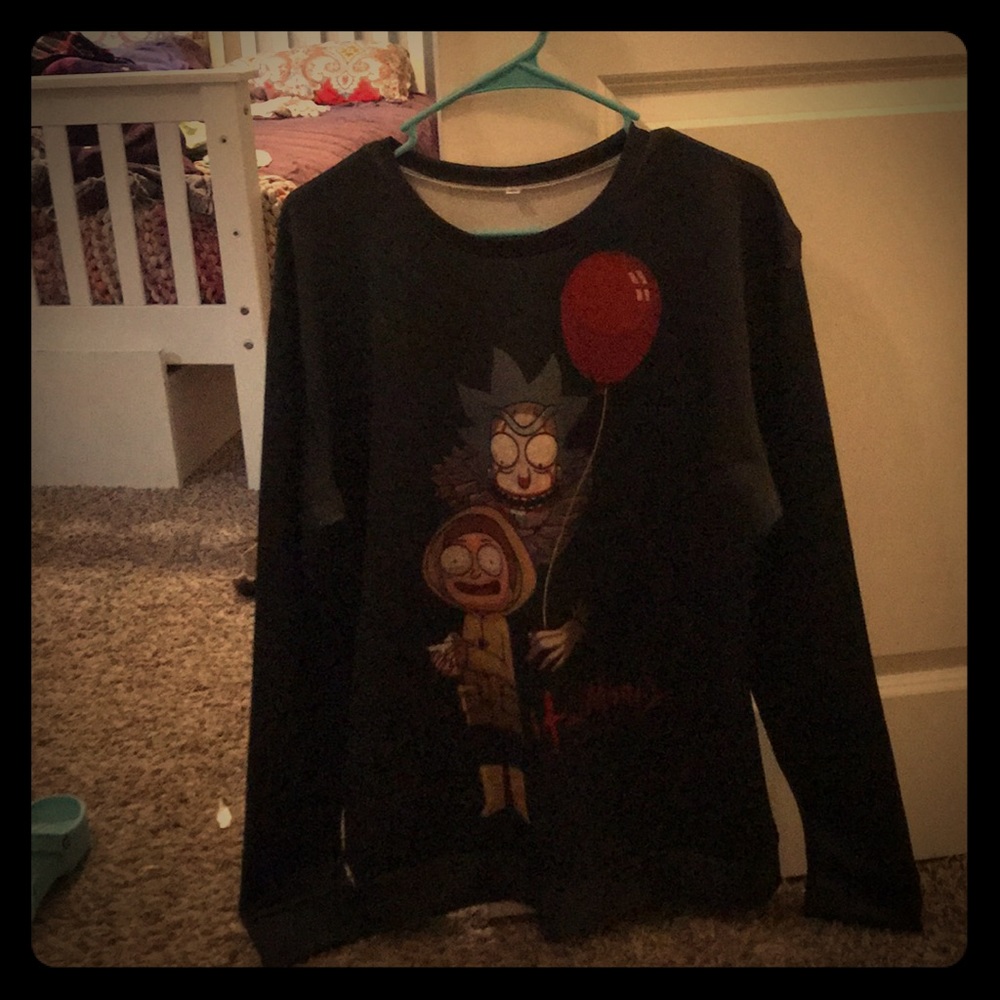 Rick and morty pullover